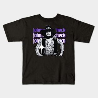 Johnny paycheck x 70s retro Kids T-Shirt